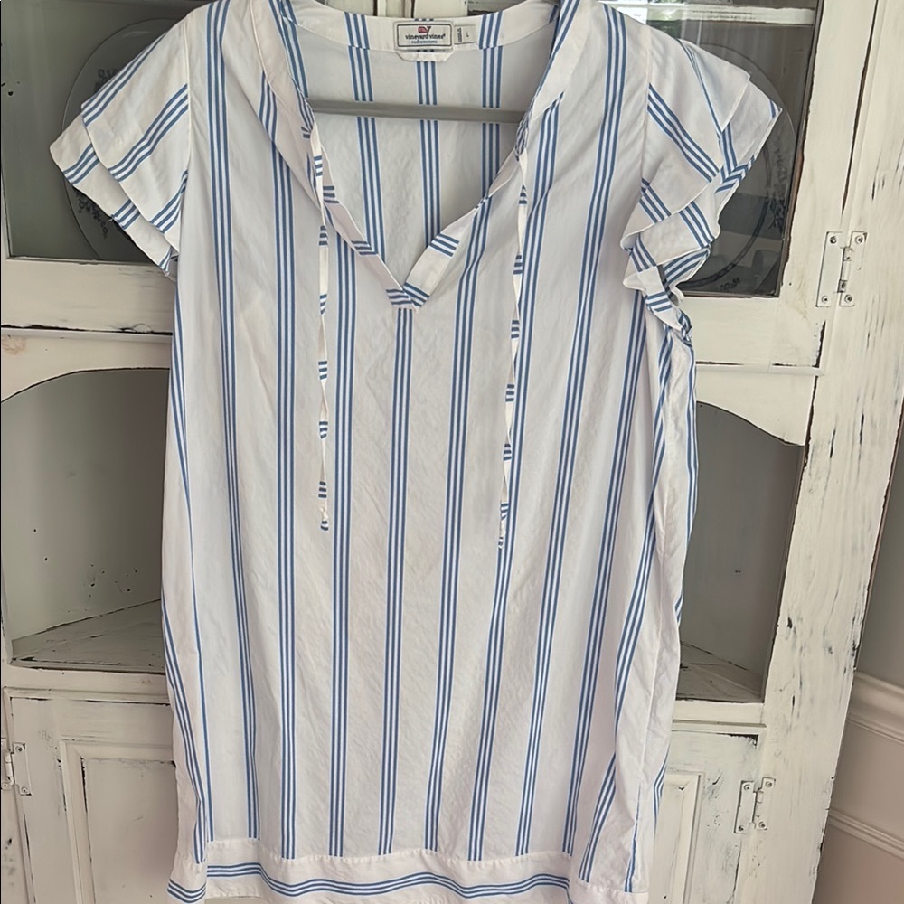 Vineyard Vines Blue and White Performance Dress